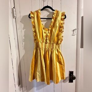 Plenty by Tracy Reese Yellow Ruffled Jumpsuit